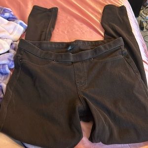 Hue size medium brown demin leggings
